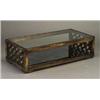 Image 1 : JAMES MONT glass-topped rectangular coffee ta