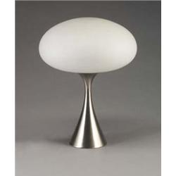 LAUREL table lamp with a brushed chrome corse
