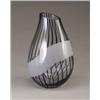 Image 1 : Large SEGUSO tear-shaped clear glass vase wit