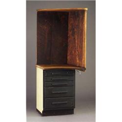 WHARTON ESHERICK corner cabinet mounted on a