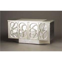 PHIL POWELL mirror-backed buffet covered in s