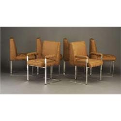 Set of six VLADMIR KAGAN 7000 Tee Chairs, c.