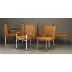 Set of six VLADMIR KAGAN 7000 Tee Chairs, c.