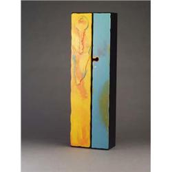 Pair of GAETANO PESCI locker doors, one paint