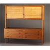 Image 1 : HANS WEGNER sideboard, with a high cabinet wi