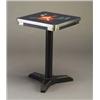 Image 1 : Cocktail table with a chrome-framed laminate