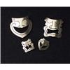 Image 1 : Four-piece REBAJES sterling set, two brooches