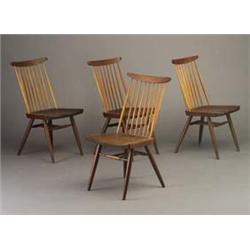 Four GEORGE NAKASHIMA for WIDDICOMB walnut sp