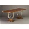 Mid-century rectangular dining table with mah