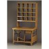 French post office desk, c. 1964, a tan ename