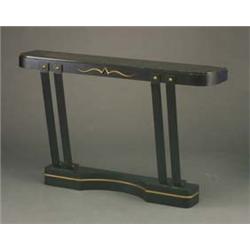 Fine Art Deco wrought-iron wall-mounted conso