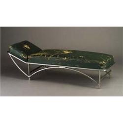 LLOYD day bed, c. 1940, with tubular chrome f