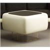 Three STEELCASE white fiberglass occasional t