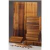ROYAL modular wall system with rosewood venee