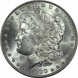 1900-O MORGAN SILVER DOLLAR MS64/65