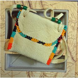 2004 LEWIS AND CLARK COIN AND POUCH SET, POUCH MADE BY WYNONA MEDICINE