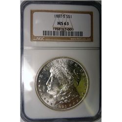 1881-S MORGAN DOLLAR NGC MS63