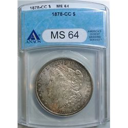 1878-CC MORGAN DOLLAR ANACS MS-64
