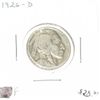 Image 1 : 1926-D EXTREMELY RARE BUFFALO NICKEL *RARE KEY DATE FINE GRADE*!!