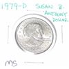 Image 1 : 1979-D SUSAN B. ANTHONY *RARE 1st YEAR MS HIGH GRADE*!!