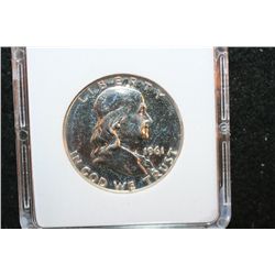 1961 Ben Franklin Half Dollar; MCPCG Graded PF64