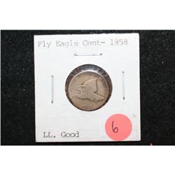 1858 Flying Eagle One Cent; Good