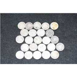 Barber Dime; Various Dates & Conditions; Lot of 24
