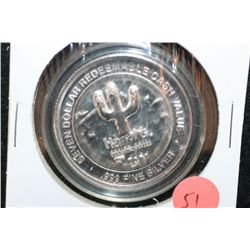 Harrah's Casino Hotel Laughlin NV $7 Gaming Token; .999 Fine .65% Oz. ASW