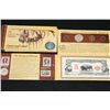 Image 1 : Lewis & Clark Coinage and Currency Set W/Postal Stamps Commerating Clark, Lewis & Lewis & Clark Bice