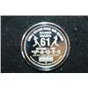 Image 2 : Roger Maris #9 Silver Round; Single Season Home Run Record; .999 Fine Silver 1 Oz.