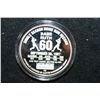 Image 2 : Babe Ruth #3 Silver Round; Single Season Home Run Record; .999 Fine Silver 1 Oz.