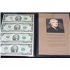 Image 1 : 2003 US Federal Reserve Note $2; Atlanta GA Reserve; Lot of 4; Uncut Bills