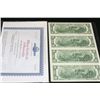 Image 2 : 2003 US Federal Reserve Note $2; Atlanta GA Reserve; Lot of 4; Uncut Bills