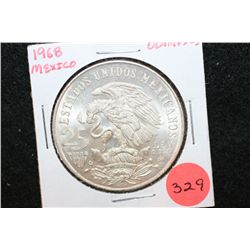 1968 Mexico Olympics 25 Pesos Foreign Coin; 0.720 Ley