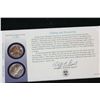 Image 2 : 1999 First Day Issue New Jersey State Quarter Set W/Postal Stamp; P&D Mints