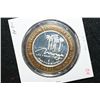 Image 2 : The Mirage Las Vegas NV "Danny Gans" Limited Edition Two-Tone $10 Gaming Token; .999 Fine Silver .60