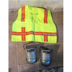 Steel Toe Slip Ons And Safety Vest
