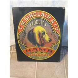 T.m. Singlair & Co. Metal Advertising Sign
