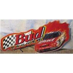 Bud Nascar Metal Sign