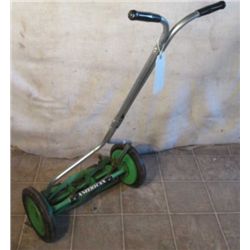 Green American Manual Lawn Mower