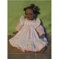 Adorable Porcelain Black Doll
