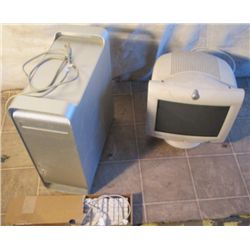 Apple Computer Modem With Compaq Montior And A