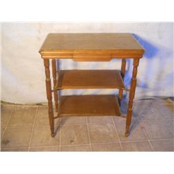 Small Three Tiered Hall Table With One Drawer