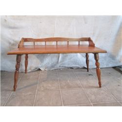 Small Back Border Wood Coffee Table