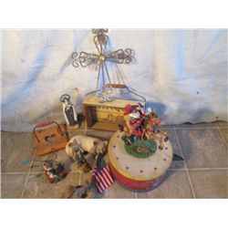 Wooden Signs, White Cat, Small Vintage Bear,