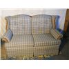 Image 1 : Blue And White Plaid Like Love Sofa