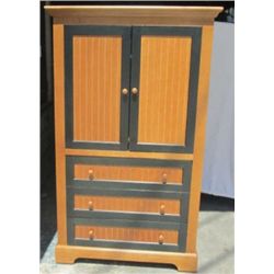 3 Drawer 2 Door Nice Brown & Black Entertainment