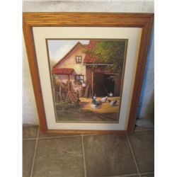 Double Matted Print, "the Hen House"