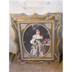 Print Early 1900's Woman Holding Boutique Of