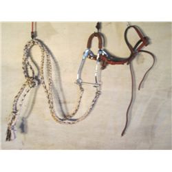 Bridal With Gag Bit, And White And Black Braided